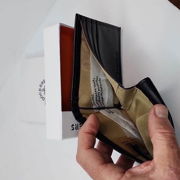 DOCKERS HANDCRAFTED MENS BLACK WALLET - Picture 7 of 11